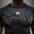 Рашгард -  Venum Serpenti Short Sleeve Rashguard - Black/Silver/Gold​